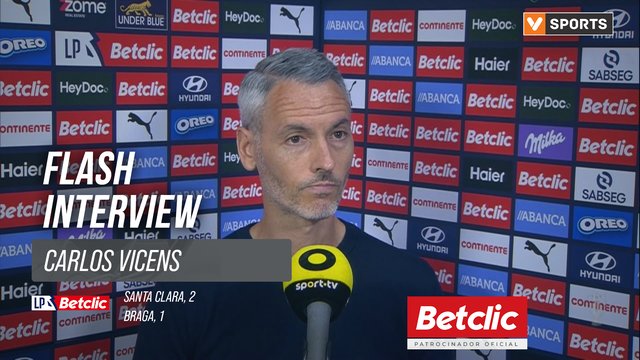 I Liga (#31) | Santa Clara 2-1 Braga: Flash Interview Carlos Vicens