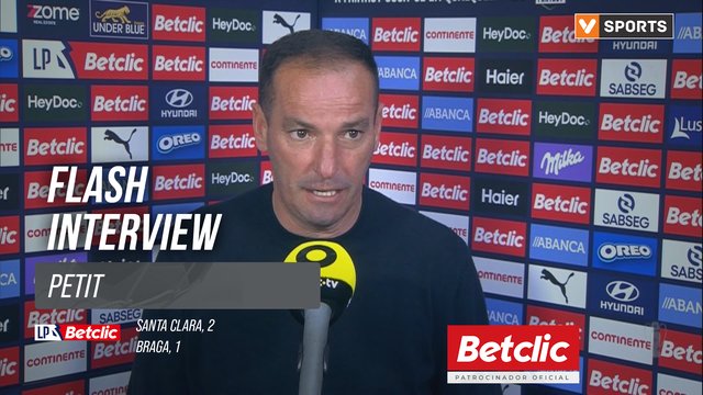 I Liga (#31) | Santa Clara 2-1 Braga: Flash Interview Petit
