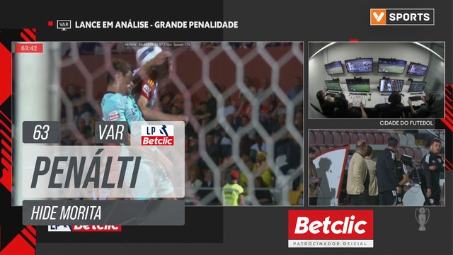 Sporting, Penálti, Hide Morita aos 63'