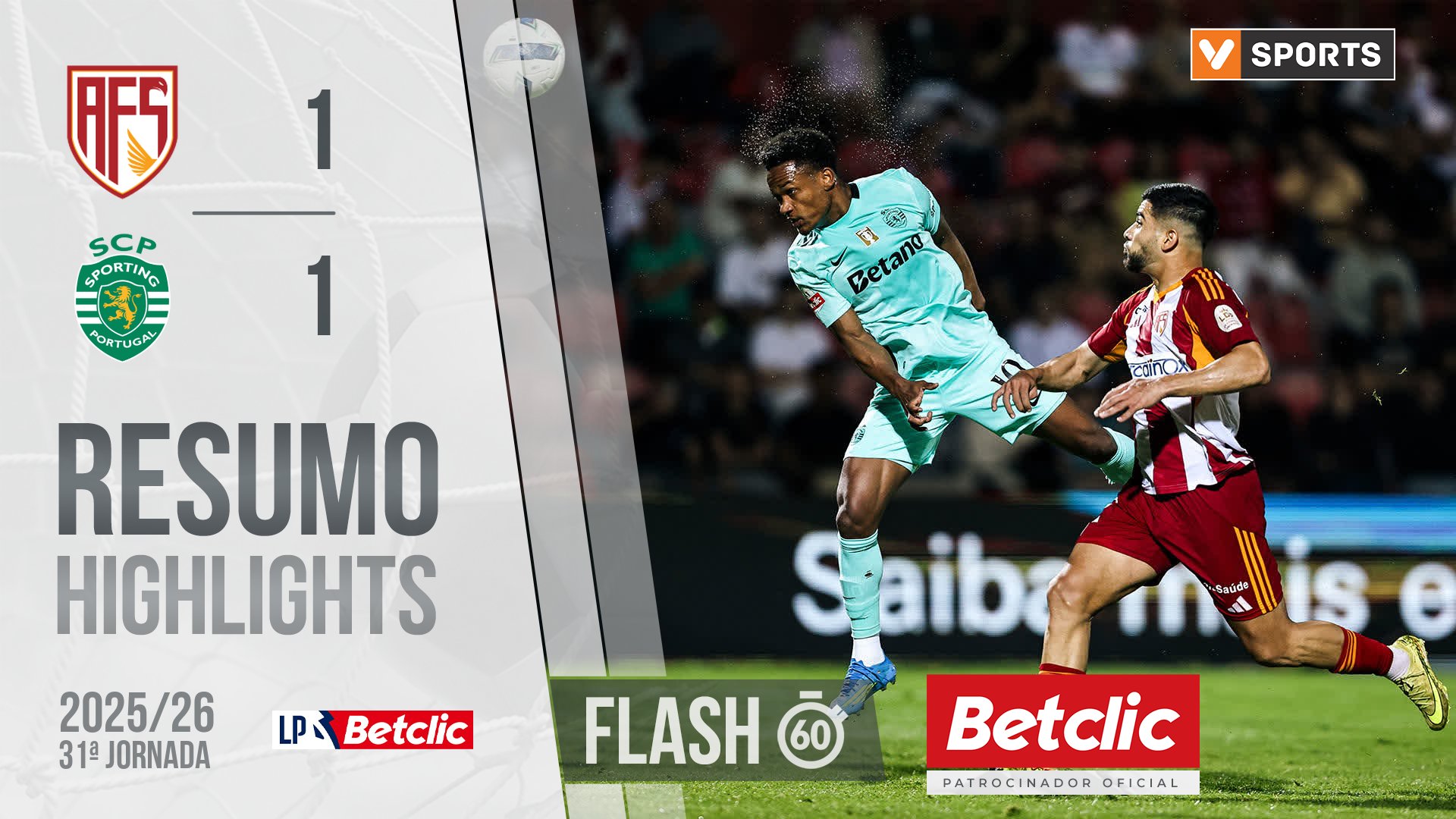 Confira o resumo/melhores momentos do AFS - Sporting