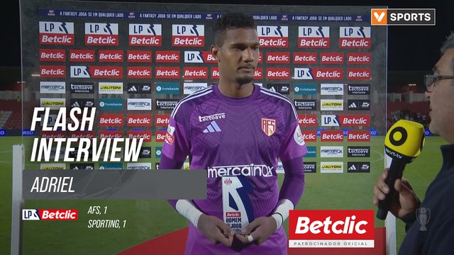 I Liga (#31) | AFS 1-1 Sporting: Flash Interview Adriel
