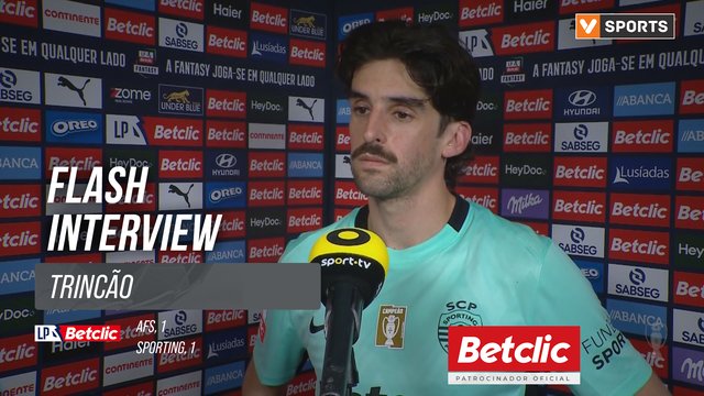 I Liga (#31) | AFS 1-1 Sporting: Flash Interview Trincão