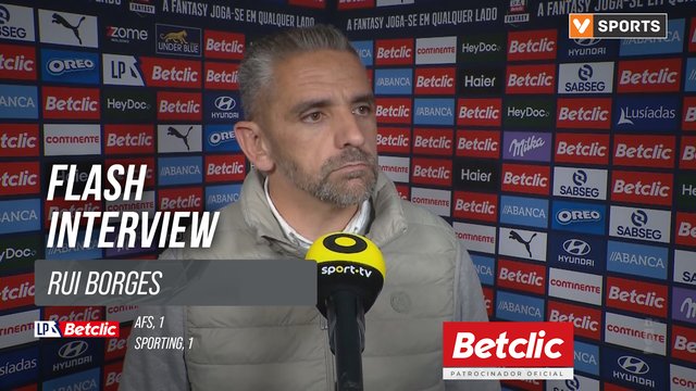 I Liga (#31) | AFS 1-1 Sporting: Flash Interview Rui Borges