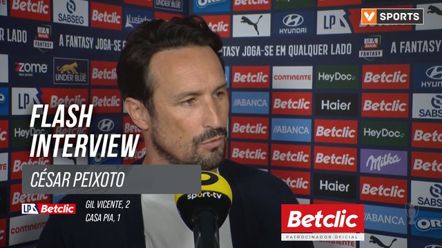 I Liga (#31) | Gil Vicente 2-1 Casa Pia: Flash Interview César Peixoto