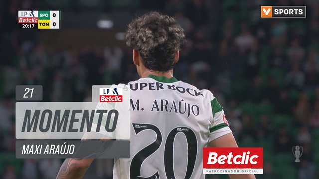 Sporting, Jogada, Maxi Araújo aos 21'