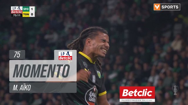 Tondela, Jogada, M. Aïko aos 75'