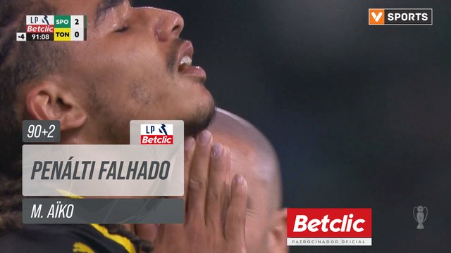 Tondela, Jogada, M. Aïko aos 90'+2'