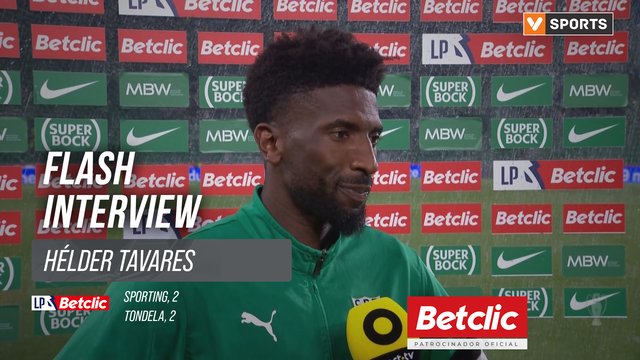 I Liga (#26) | Sporting 2-2 Tondela: Flash Interview Hélder Tavares
