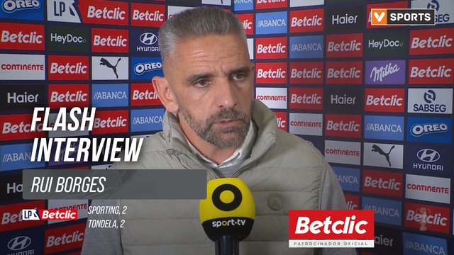 I Liga (#26) | Sporting 2-2 Tondela: Flash Interview Rui Borges