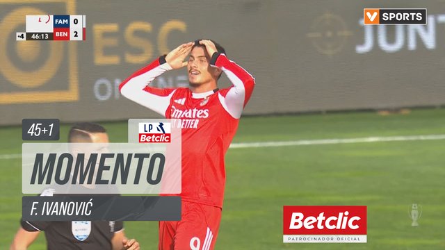 Benfica, Jogada, F. Ivanović aos 45'+1'