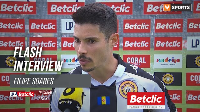 I Liga (#32) | Nacional 1-2  AFS: Flash Interview Filipe Soares