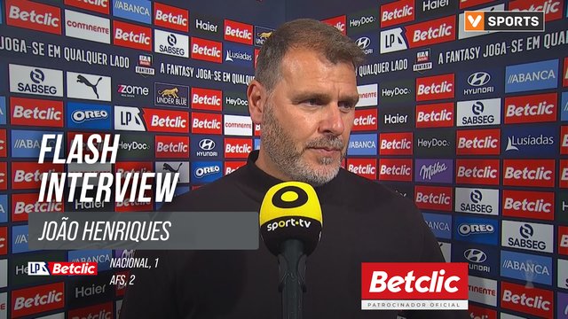 I Liga (#32) | Nacional 1-2  AFS: Flash Interview João Henriques