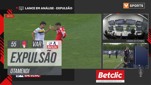 Benfica, Expulsão, Otamendi aos 55'