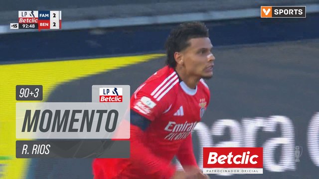 Benfica, Jogada, R. Rios aos 90'+3'