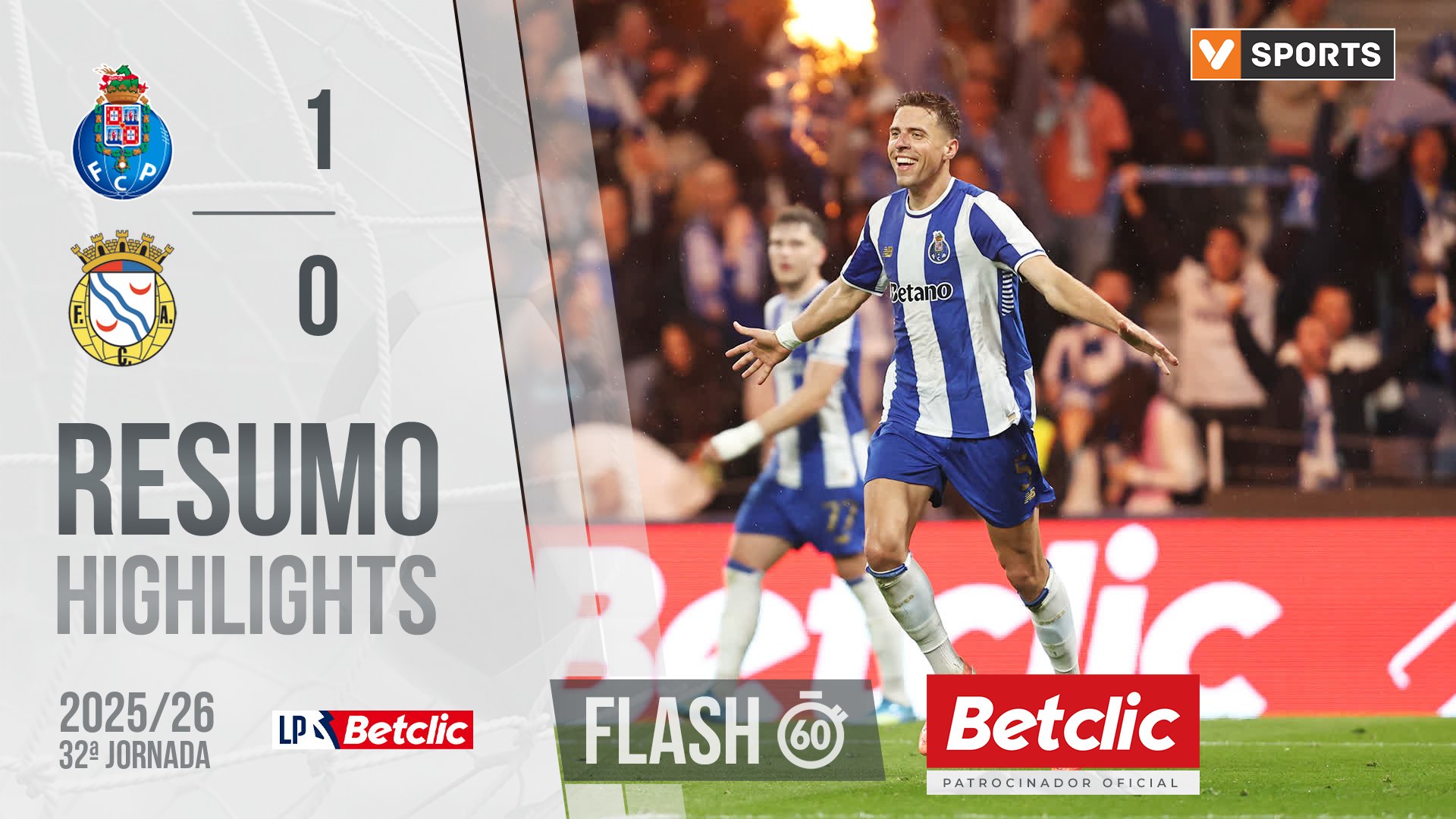 I Liga (32ªJ): Resumo Flash FC Porto 1-0 Alverca