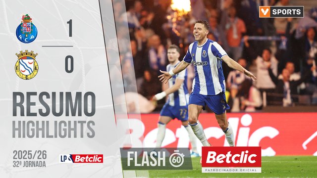 Liga Portugal Betclic (32ªJ): Resumo Flash FC Porto 1-0 Alverca