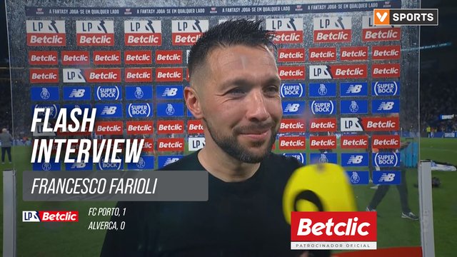 I Liga (#32) | FC Porto 1-0 Alverca: Flash Interview Francesco Farioli