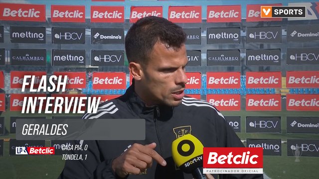 I Liga (#32) | Casa Pia 0-1 Tondela: Flash Interview Geraldes