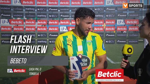 I Liga (#32) | Casa Pia 0-1 Tondela: Flash Interview Bebeto