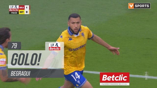 GOLO! Estoril, Begraoui aos 79', Braga 1-1 Estoril