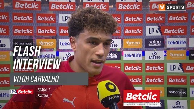 I Liga (#32) | Braga 1-1 Estoril: Flash Interview Vitor Carvalho