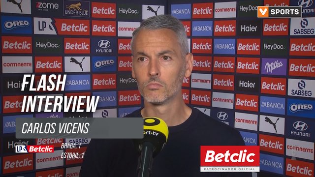I Liga (#32) | Braga 1-1 Estoril: Flash Interview Carlos Vicens