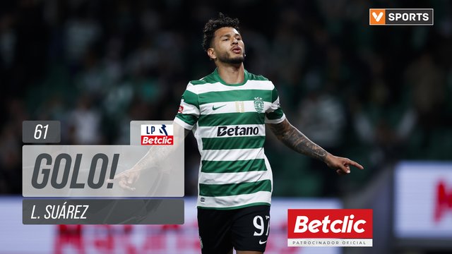 GOLO! Sporting, L. Suárez aos 61', Sporting 4-0 Vitória SC