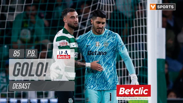 GOLO! Vitória SC, Debast (p.b.) aos 85', Sporting 5-1 Vitória SC