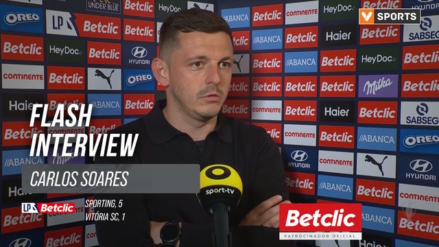I Liga (#32) | Sporting 5-1 Vitória SC: Flash Interview Carlos Soares