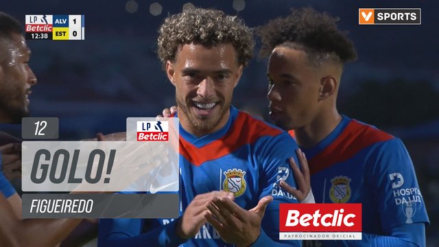 GOLO! Alverca, Figueiredo aos 12', Alverca 1-0 Estoril