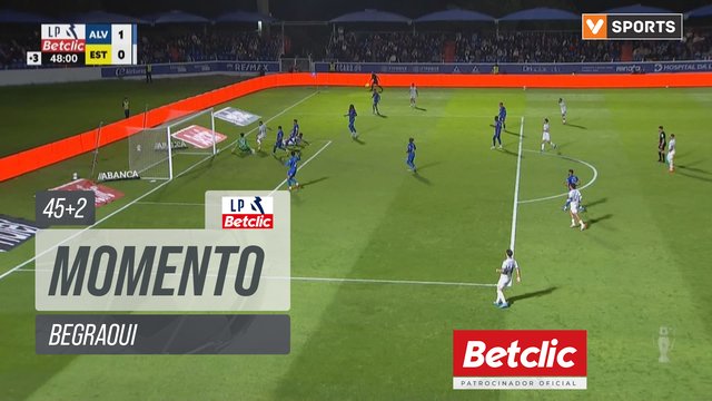 Estoril, Jogada, Begraoui aos 45'+2'
