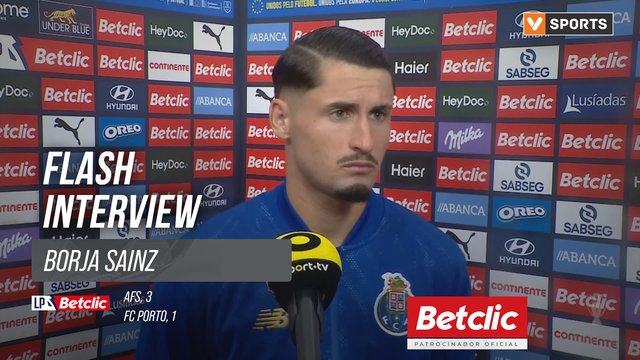I Liga (#33) | AFS 3-1 FC Porto: Flash Interview Borja Sainz