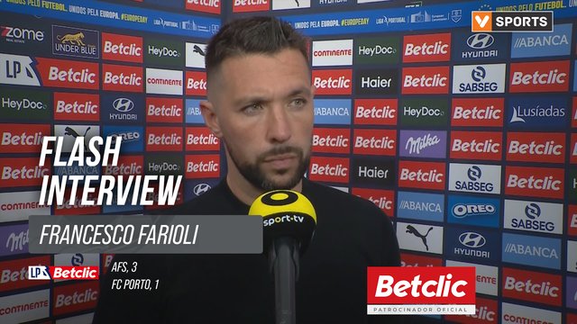 I Liga (#33) | AFS 3-1 FC Porto: Flash Interview Francesco Farioli