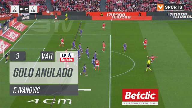 Benfica, Golo Anulado, F. Ivanović aos 3'