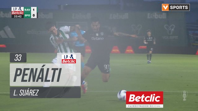 Sporting, Penálti, L. Suárez aos 33'