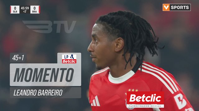 Benfica, Jogada, Leandro Barreiro aos 45'+1'