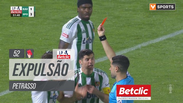 Rio Ave, Expulsão, Petrasso aos 52'