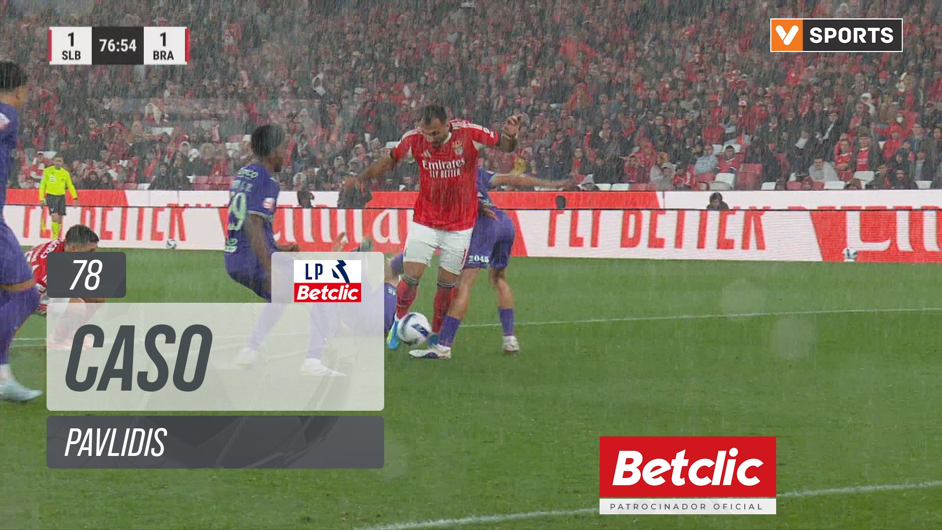 Benfica, Caso, Pavlidis aos 78'