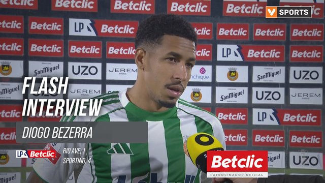 I Liga (#33) | Rio Ave 1-4 Sporting: Flash Interview Diogo Bezerra