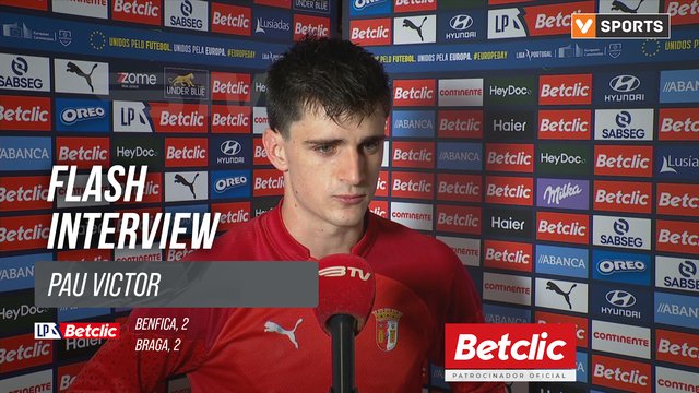 I Liga (#33) | Benfica 2-2 Braga: Flash Interview Pau Victor