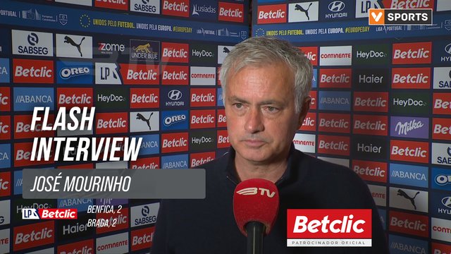 I Liga (#33) | Benfica 2-2 Braga: Flash Interview José Mourinho