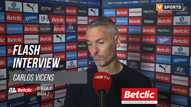 I Liga (#33) | Benfica 2-2 Braga: Flash Interview Carlos Vicens