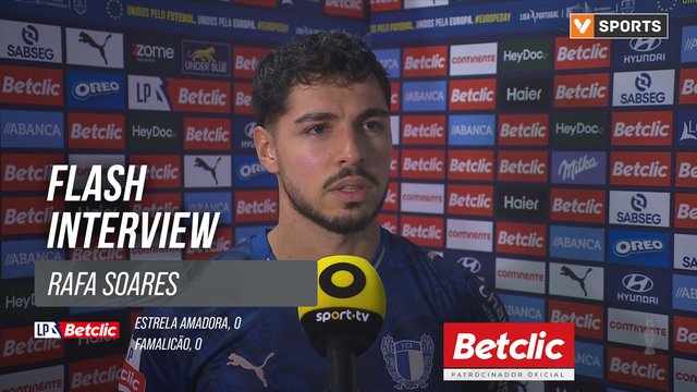 I Liga (#33) | Estrela Amadora 0-0 Famalicão: Flash Interview Rafa Soares