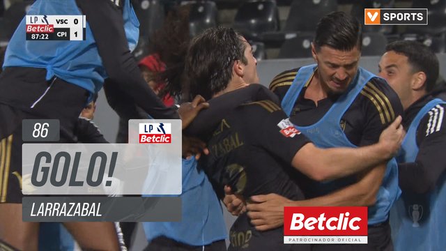 GOLO! Casa Pia, Larrazabal aos 86', Vitória SC 0-1 Casa Pia