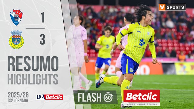 Liga Portugal Betclic (33ªJ): Resumo Flash Gil Vicente 1-3 Arouca