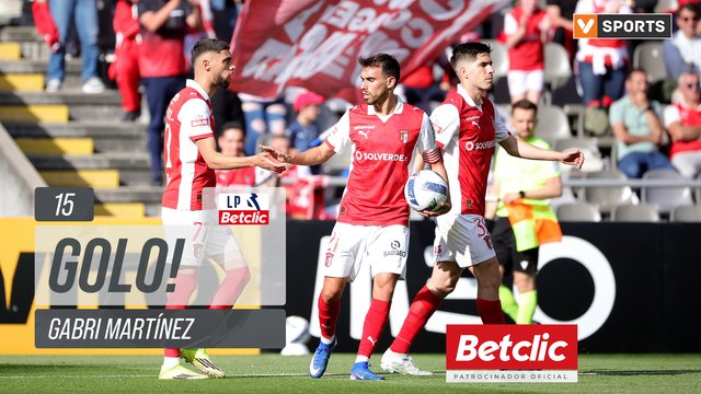 GOLO! Braga, Gabri Martínez aos 15', Braga 1-1 Estrela Amadora