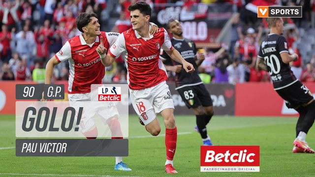 GOLO! Braga, Pau Victor aos 90', Braga 2-1 Estrela Amadora
