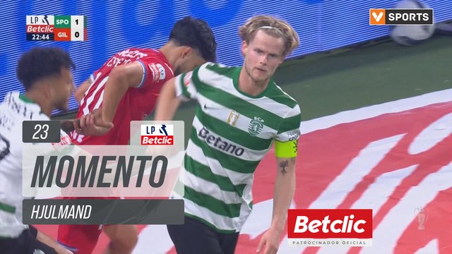 Sporting, Jogada, Hjulmand aos 23'