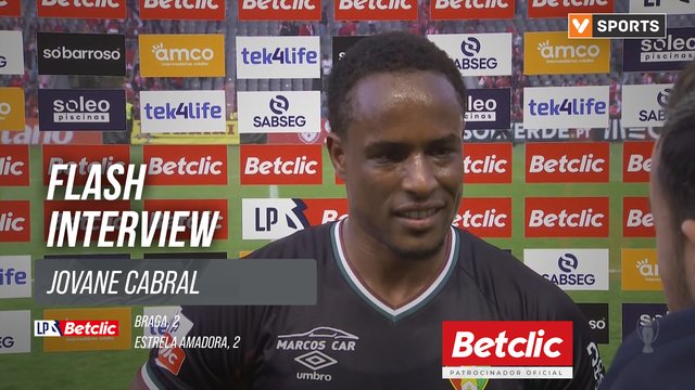 I Liga (#34) | Braga 2-2 Estrela Amadora: Flash Interview Jovane Cabral