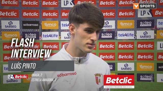 I Liga (#34) | Braga 2-2 Estrela Amadora: Flash Interview Luís Pinto